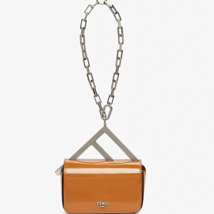 Cheap Leather Fendi In F Bag Calf Brown Nano 0801